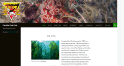 Desktop Screenshot of paradisediveclub.org